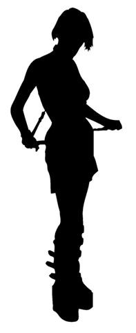 Sexy Girl Silhouette v15 Decal Sticker 
