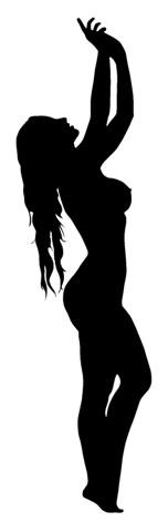 Sexy Girl Silhouette v16 Decal Sticker 