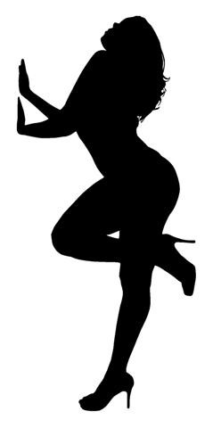 Sexy Girl Silhouette v18 Decal Sticker 