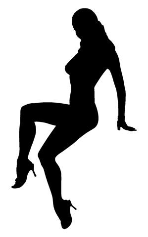 Sexy Girl Silhouette v19 Decal Sticker 