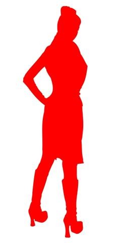 Sexy Girl Silhouette v28 Decal Sticker 