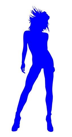 Sexy Girl Silhouette v30 Decal Sticker 