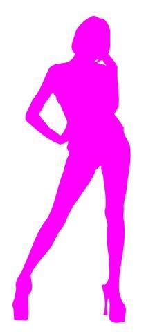 Sexy Girl Silhouette v32 Decal Sticker 