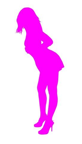 Sexy Girl Silhouette v33 Decal Sticker 