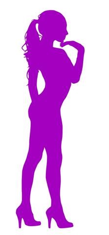 Sexy Girl Silhouette v34 Decal Sticker 
