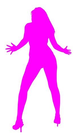 Sexy Girl Silhouette v36 Decal Sticker 