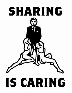 Sharing is Caring Decal Sticker 
