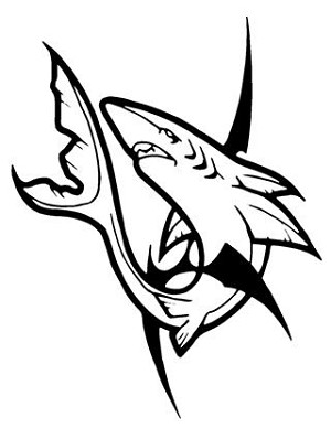 Shark v3 Decal Sticker 
