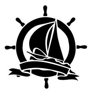 Ship Wheel Design Decal Sticker 