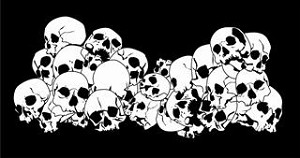 Skull Pile v2 Decal Sticker 