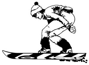 Snowboard v2 Decal Sticker 