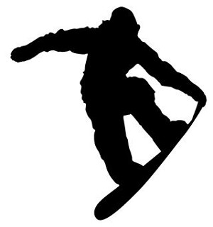 Snowboard Silhouette v1 Decal Sticker 