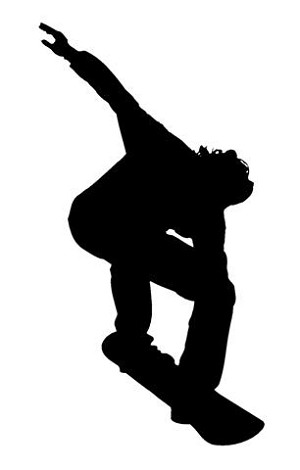 Snowboard Silhouette v7 Decal Sticker 