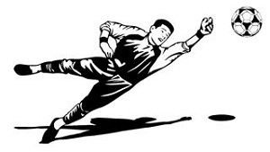 Soccer Goalie v1 Decal Sticker 