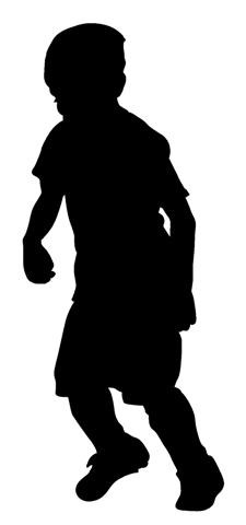 Soccer Kid Silhouette v1 Decal Sticker 