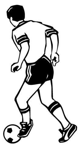 Soccer Player v3 Decal Sticker 