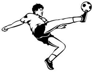 Soccer Player v4 Decal Sticker 