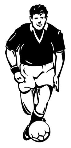 Soccer Player v5 Decal Sticker 