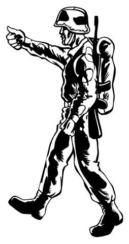 Soldier v1 Decal Sticker 