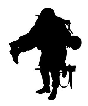 Soldier Silhouette v15 Decal Sticker 