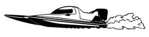 Speedboat Decal Sticker 