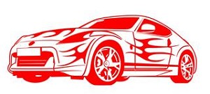 Sports Car v2 Decal Sticker 