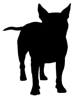 Staffordshire Bull Terrier Silouette Decal Sticker 