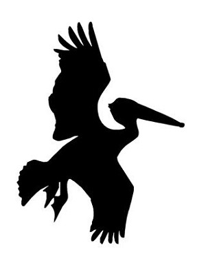 Stork Silhouette Decal Sticker 