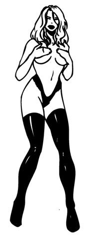 Stripper Girl v2 Decal Sticker 