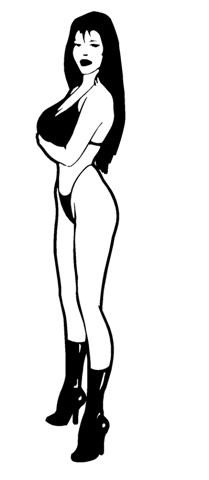 Stripper Girl v4 Decal Sticker 