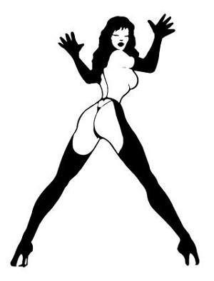 Stripper Girl v5 Decal Sticker 