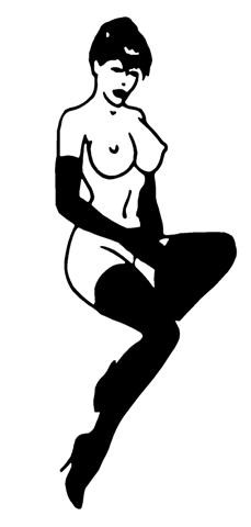Stripper Girl v6 Decal Sticker 