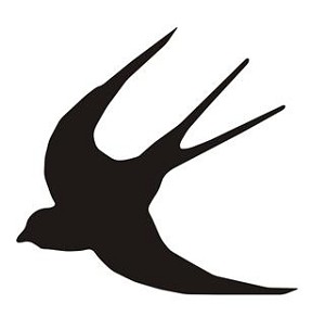 Swallow Bird Silhouette Decal Sticker 