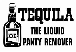 Tequila the Liquid Panty Remover Decal Sticker 