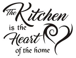The Kitchen is the Heart of the Home Decal 