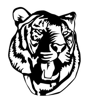 Tiger Head v2 Decal Sticker 