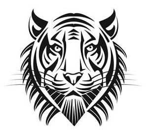 Tiger Head v8 Decal Sticker 