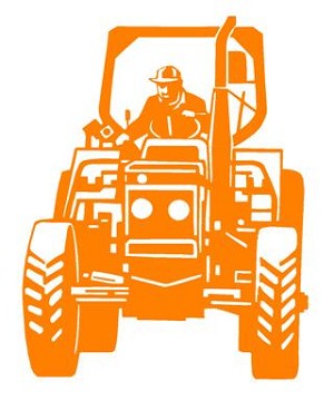 Tractor v3 Decal Sticker 