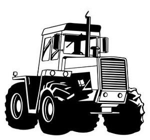 Tractor v7 Decal Sticker 