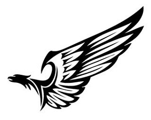 Tribal Eagle v2 Decal Sticker 