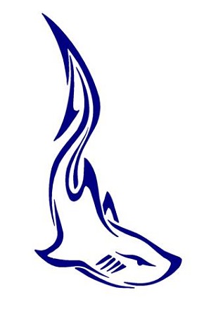 Tribal Shark v2 Decal Sticker 