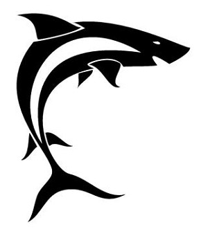 Tribal Shark v6 Decal Sticker 