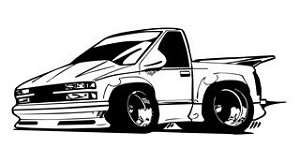 Truck Cartoon v2 Decal Sticker 