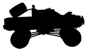 Truck Silhouette v2 Decal Sticker 
