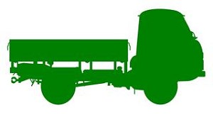 Truck Silhouette v4 Decal Sticker 