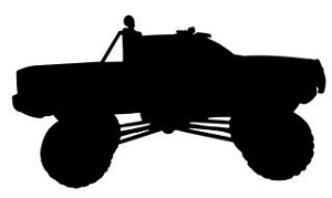Truck Silhouette v5 Decal Sticker 