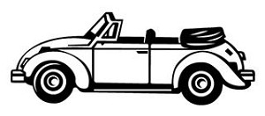 VW Bug Decal Sticker 