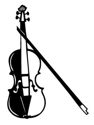 Violin Decal Sticker 