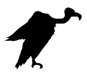 Vulture Silhouette Decal Sticker 
