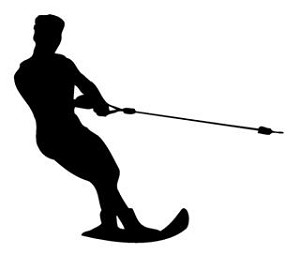 Wake boarding v3 Decal Sticker 